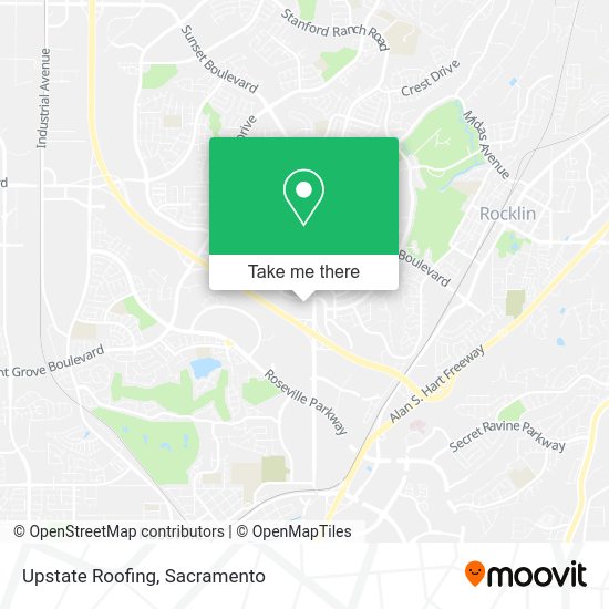 Upstate Roofing map