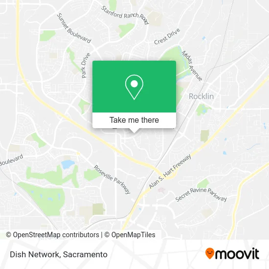 Mapa de Dish Network