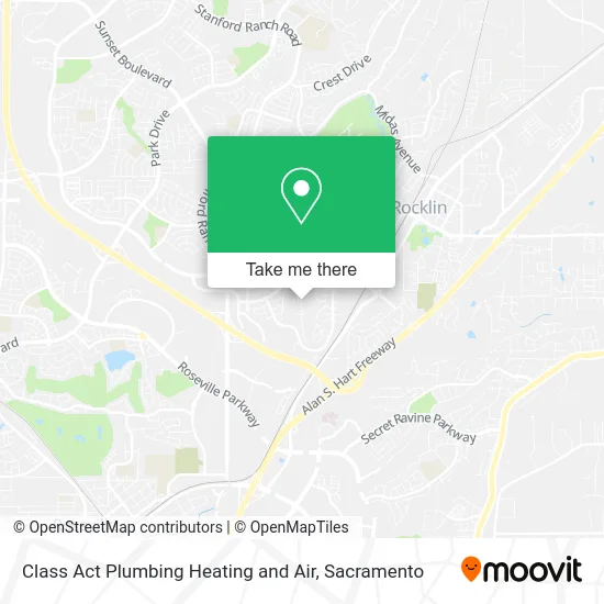 Class Act Plumbing Heating and Air map