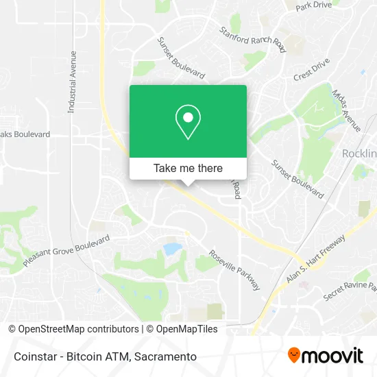Mapa de Coinstar - Bitcoin ATM