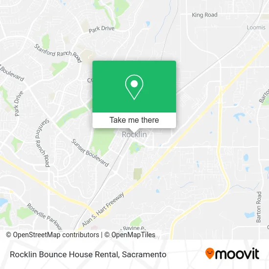 Rocklin Bounce House Rental map