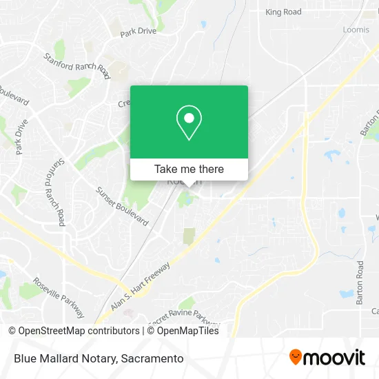 Mapa de Blue Mallard Notary