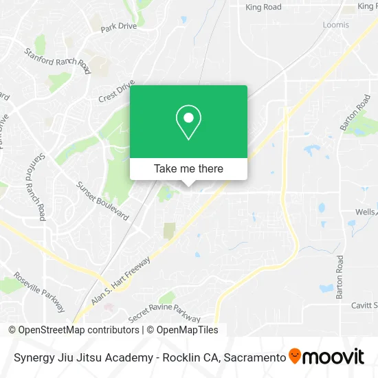 Synergy Jiu Jitsu Academy - Rocklin CA map