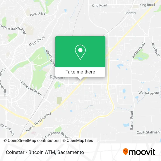 Mapa de Coinstar - Bitcoin ATM
