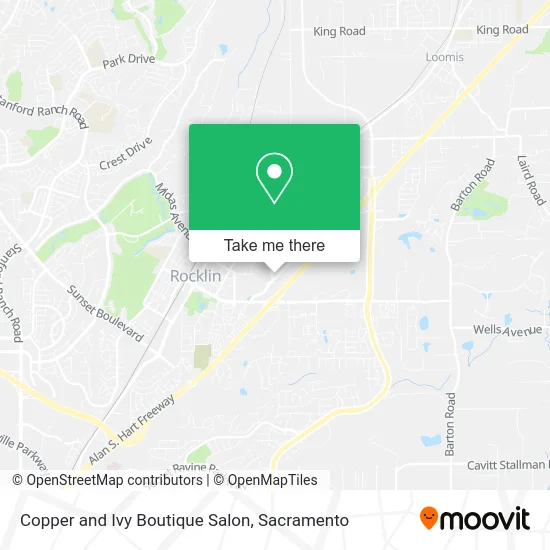 Mapa de Copper and Ivy Boutique Salon