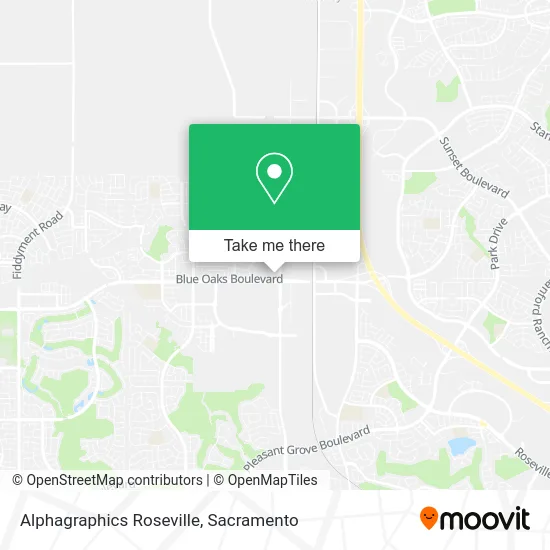 Alphagraphics Roseville map