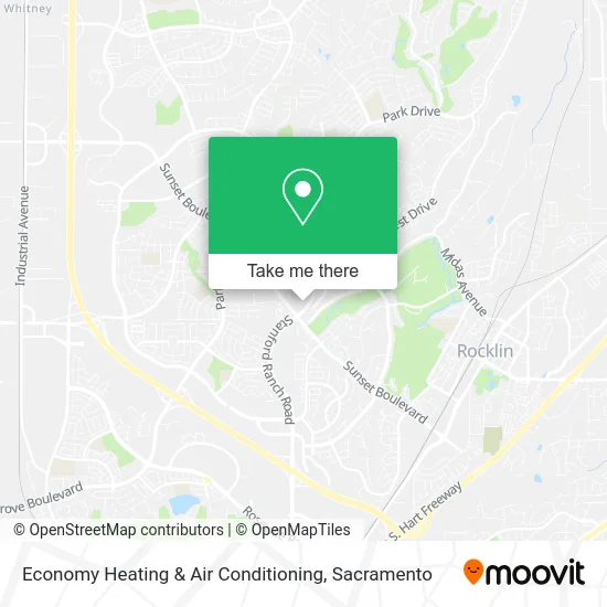 Economy Heating & Air Conditioning map