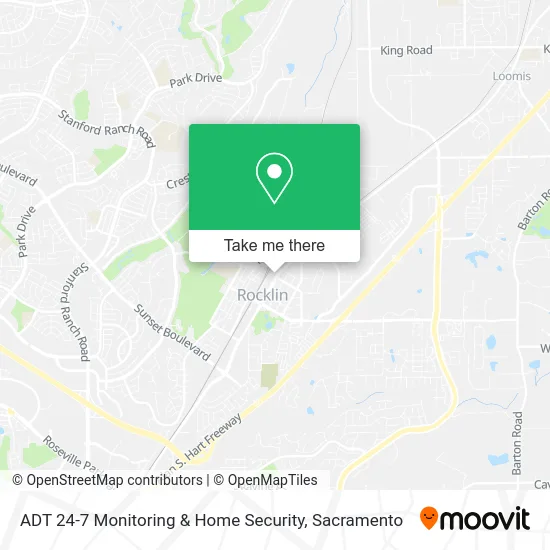 Mapa de ADT 24-7 Monitoring & Home Security