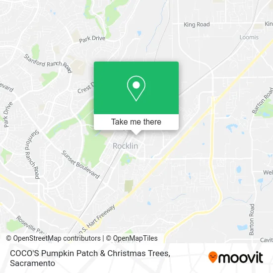 Mapa de COCO'S Pumpkin Patch & Christmas Trees