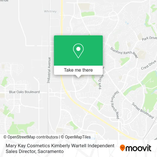 Mary Kay Cosmetics Kimberly Wartell Independent Sales Director map