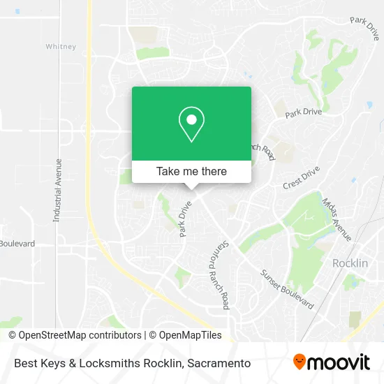 Mapa de Best Keys & Locksmiths Rocklin