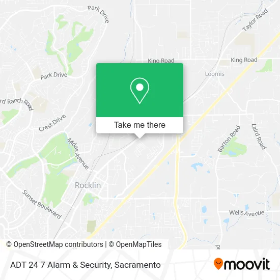 ADT 24 7 Alarm & Security map