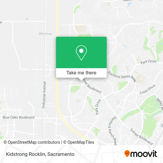 Kidstrong Rocklin map