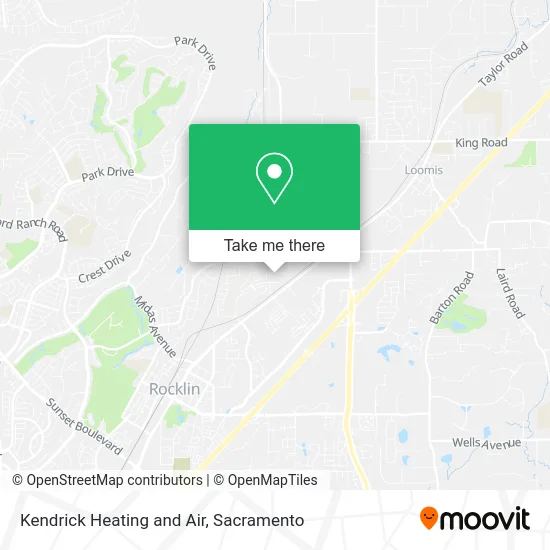 Kendrick Heating and Air map