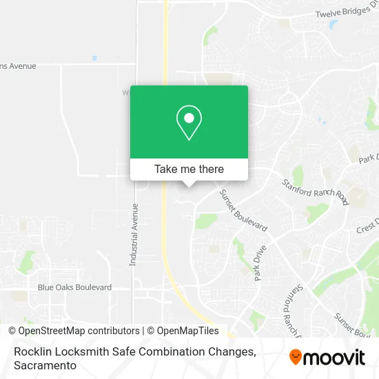 Rocklin Locksmith Safe Combination Changes map