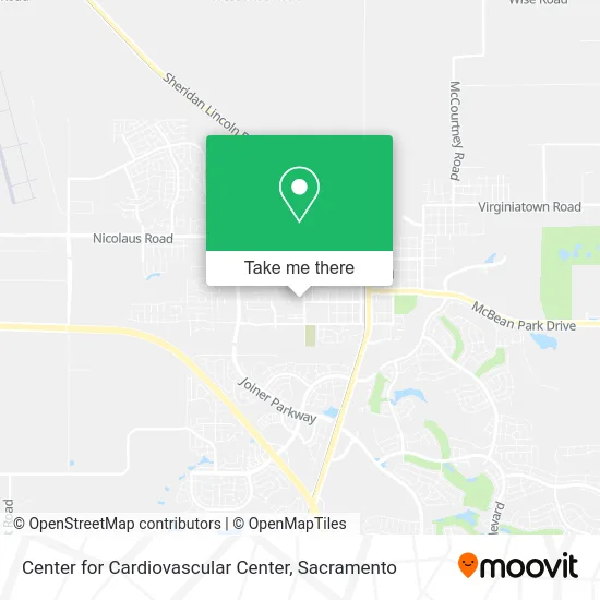 Center for Cardiovascular Center map