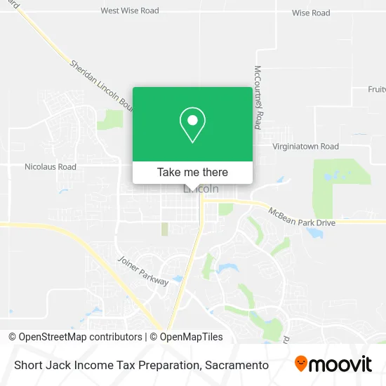 Short Jack Income Tax Preparation map
