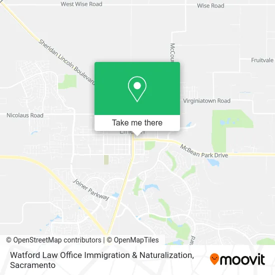 Watford Law Office Immigration & Naturalization map