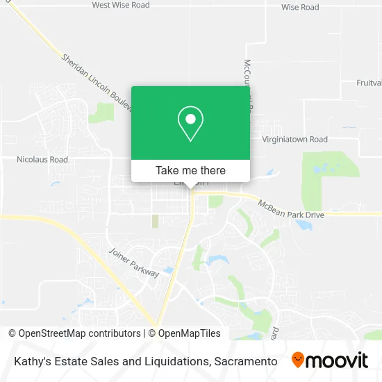 Kathy's Estate Sales and Liquidations map