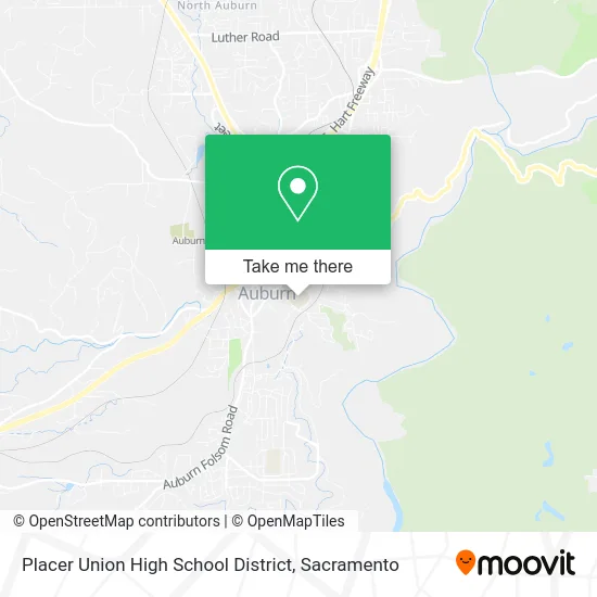 Placer Union High School District map