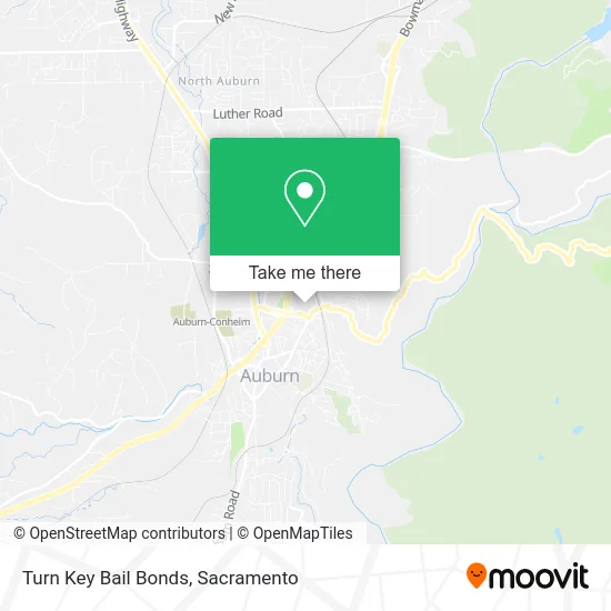 Mapa de Turn Key Bail Bonds