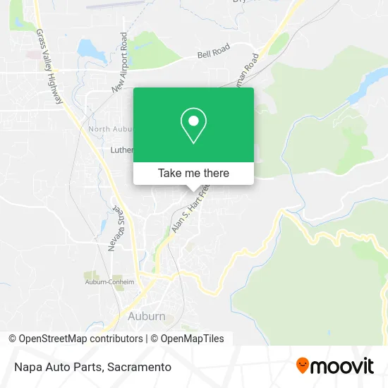 Mapa de Napa Auto Parts
