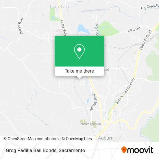 Greg Padilla Bail Bonds map