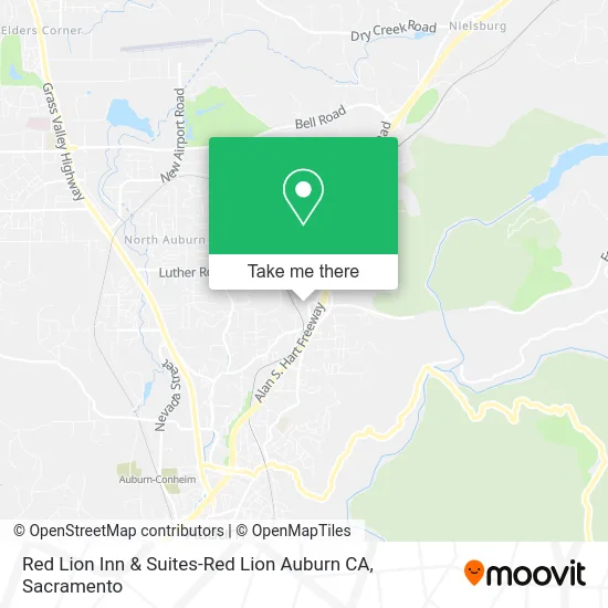 Mapa de Red Lion Inn & Suites-Red Lion Auburn CA