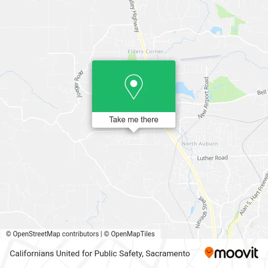 Mapa de Californians United for Public Safety