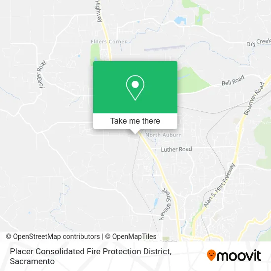 Placer Consolidated Fire Protection District map