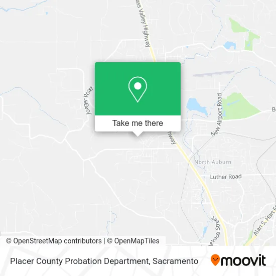 Mapa de Placer County Probation Department