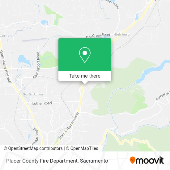 Mapa de Placer County Fire Department
