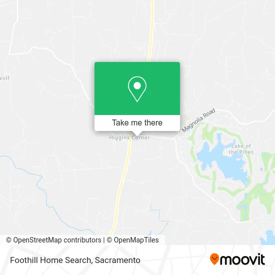 Foothill Home Search map