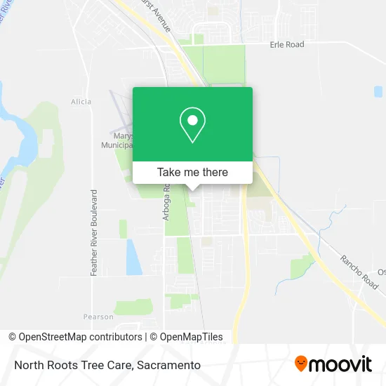 North Roots Tree Care map