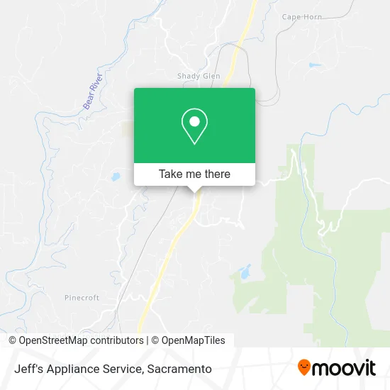 Mapa de Jeff's Appliance Service