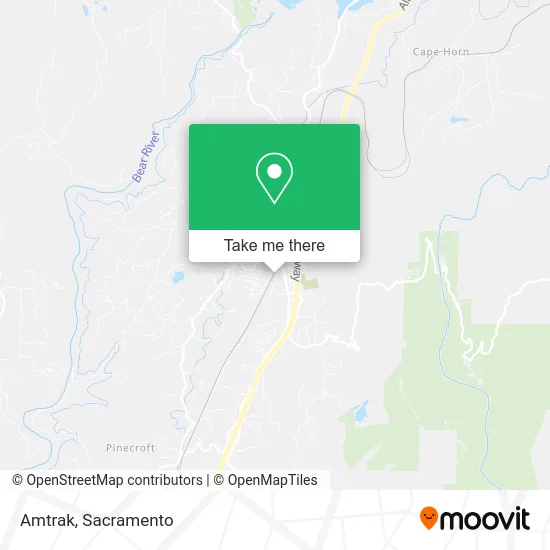 Mapa de Amtrak
