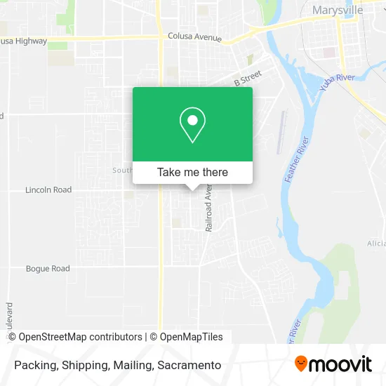 Packing, Shipping, Mailing map