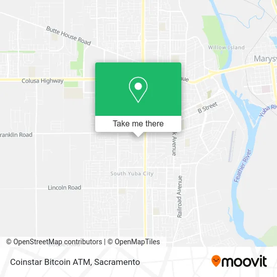 Mapa de Coinstar Bitcoin ATM