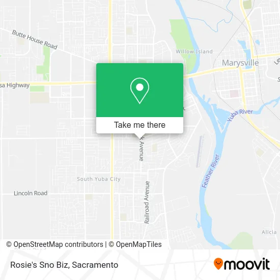 Mapa de Rosie's Sno Biz
