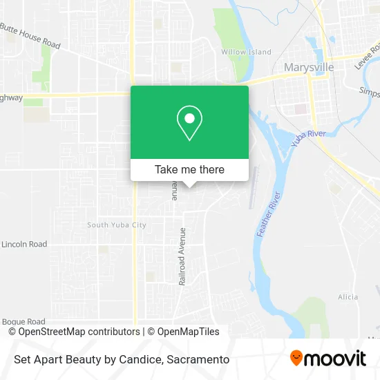 Mapa de Set Apart Beauty by Candice