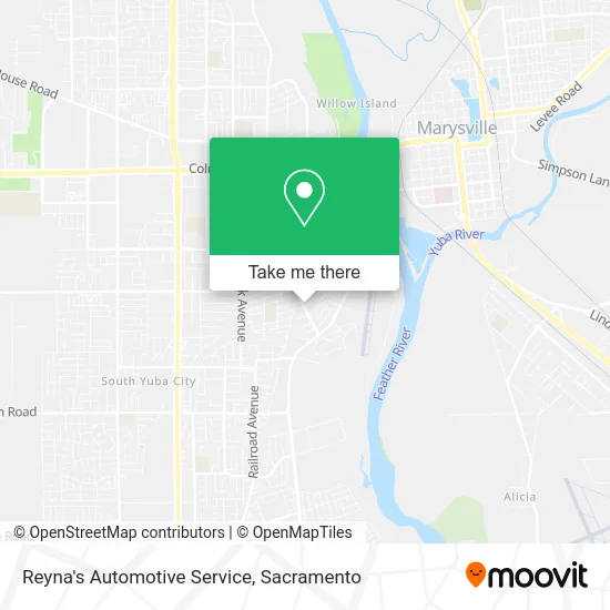 Mapa de Reyna's Automotive Service