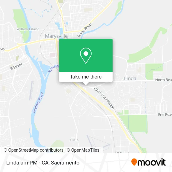 Linda am-PM - CA map