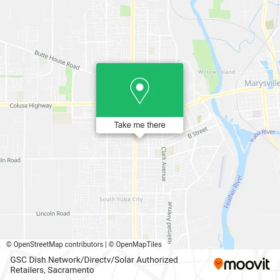 GSC Dish Network / Directv / Solar Authorized Retailers map