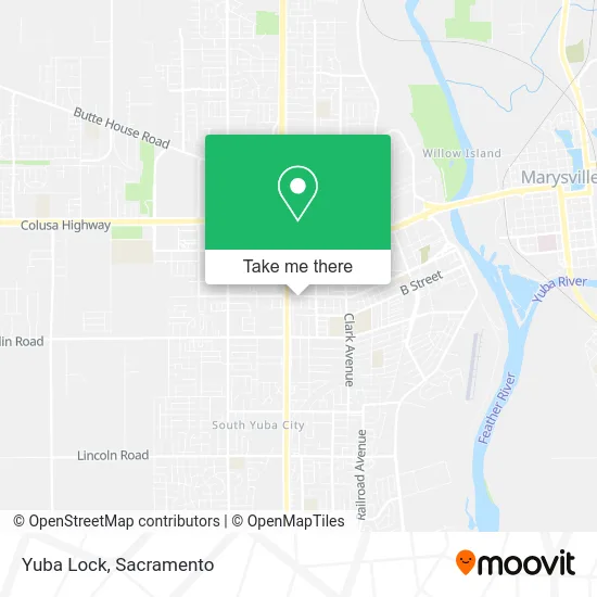 Mapa de Yuba Lock