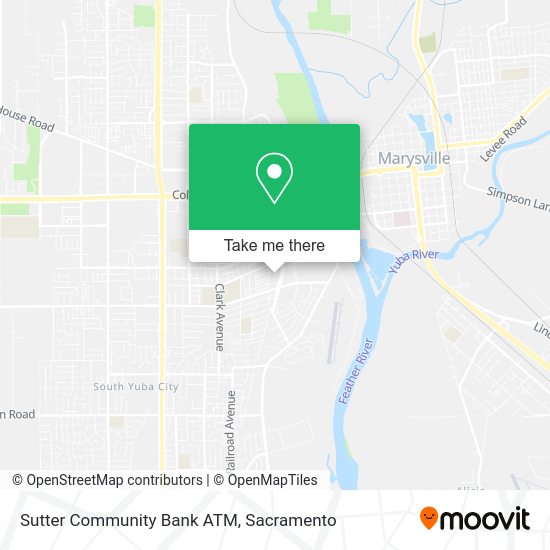 Sutter Community Bank ATM map