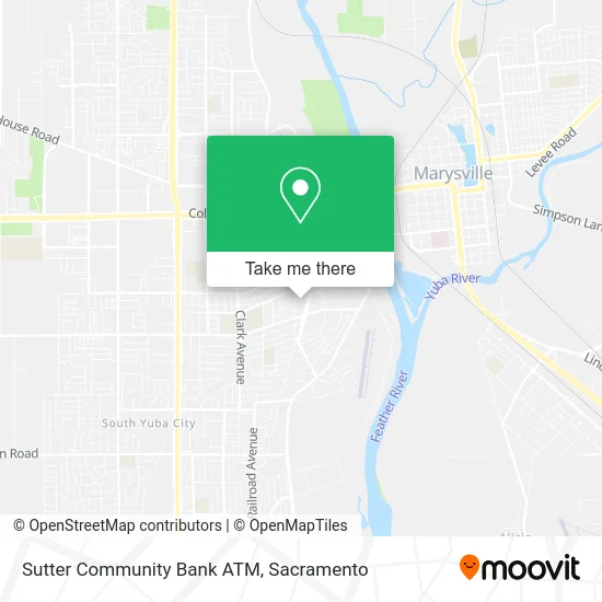 Mapa de Sutter Community Bank ATM