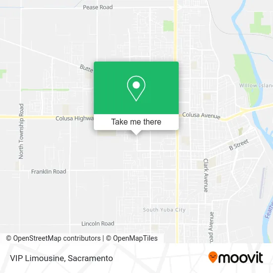 VIP Limousine map