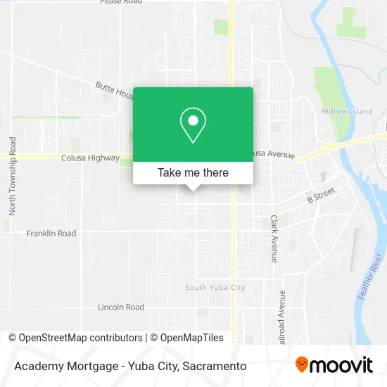 Academy Mortgage - Yuba City map