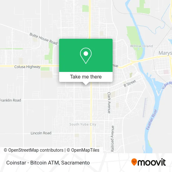 Mapa de Coinstar - Bitcoin ATM
