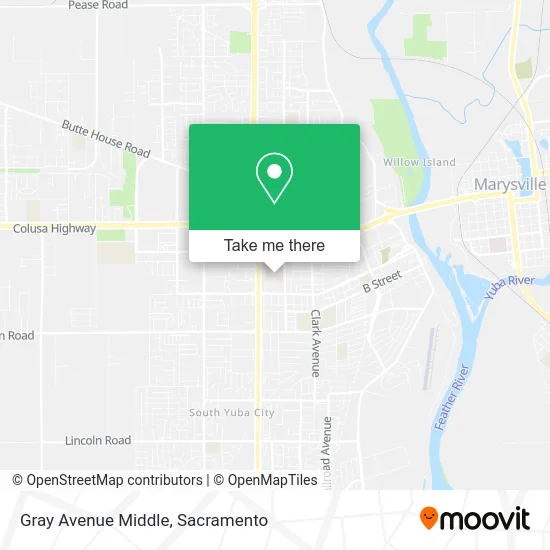 Mapa de Gray Avenue Middle